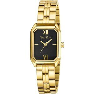 Women Gold Petite Gold Watch,Dress Analog Waterproof, Stainless Steel Bracelet